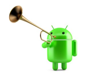 android trumpet anouncement